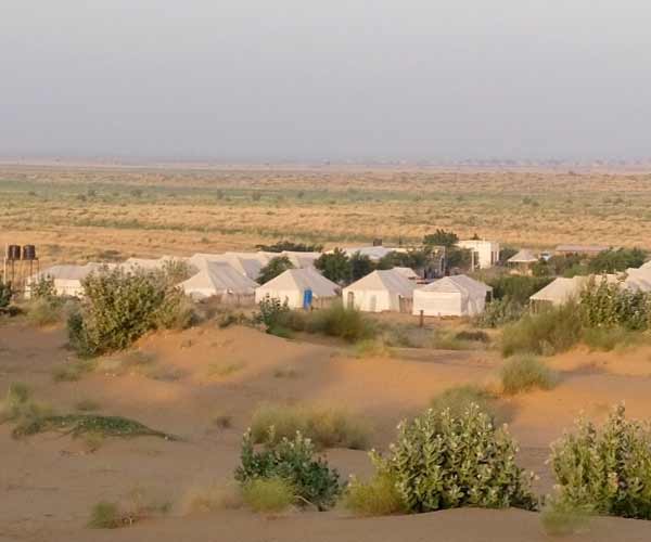 Camping in jaisalmer desert