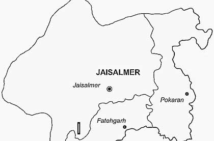 Map of Jaisalmer