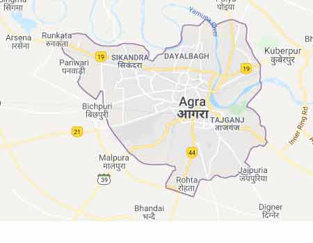 Maps of Agra