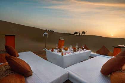 Jaisalmer sand dunes dinner