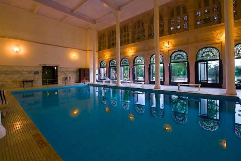 The lallgarh palace swimming pool