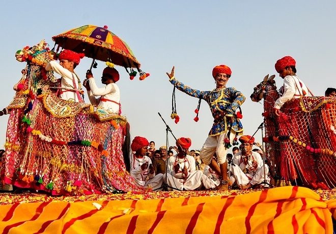 Attrazione popolare in Rajasthan