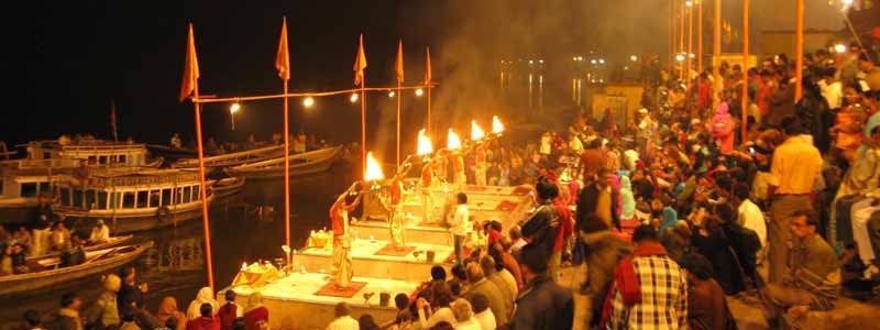 Evening Aarti Ceremony at Ganges River
