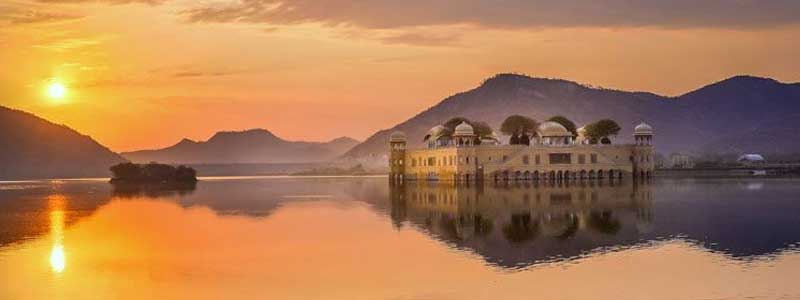 sunset Jal Mahal