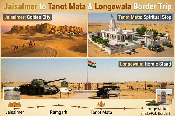 Jaisalmer to Tanot Mata & Longewala Border Trip: Historic Rajasthan Journey