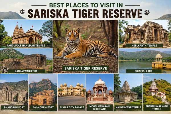 Best Places to Visit in Sariska Tiger Reserve
