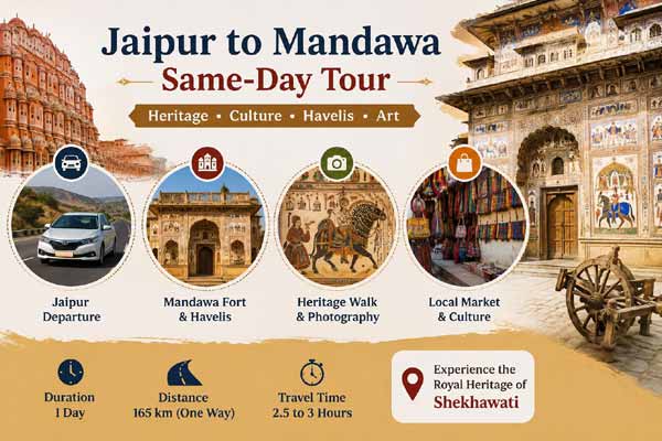 Jaipur to Mandawa Same-Day Tour Itinerary