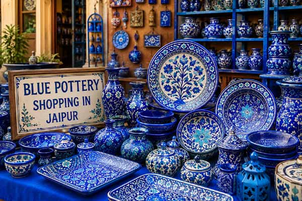 Blue Pottery Shopping in Jaipur
