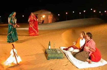 Camping on sand Dunes