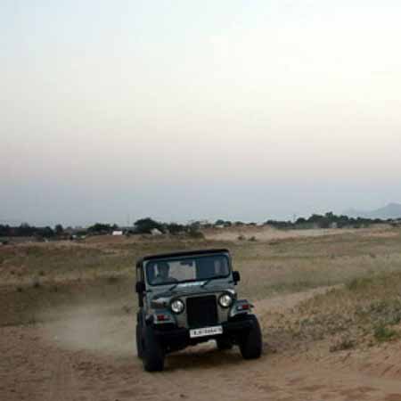 Jeep safari in Pushkar