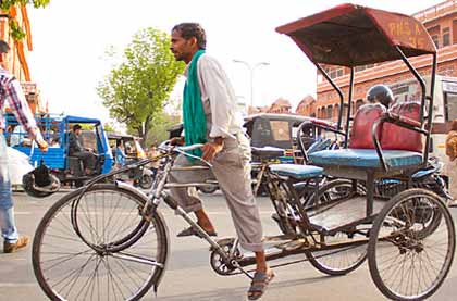 Rickshaw ride in Jaipur