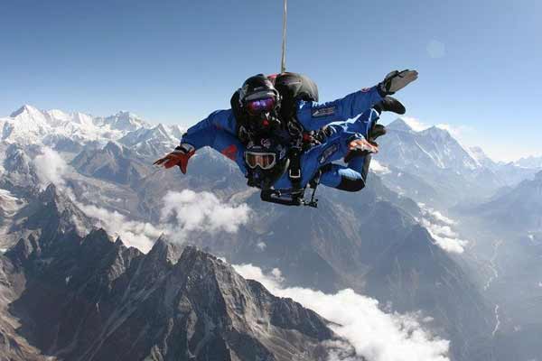 Skydiving in Nepal
