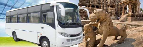 khajuraho tour and travels bus