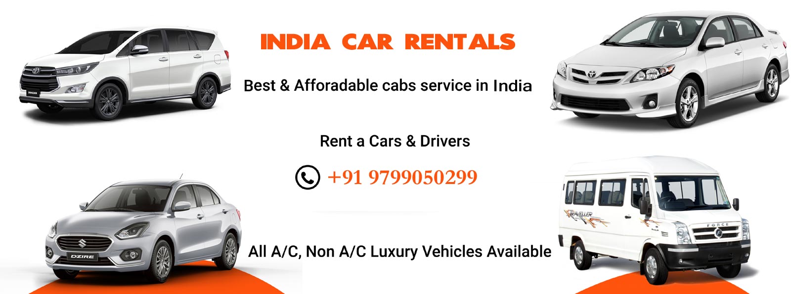 India Car Rental with Driver