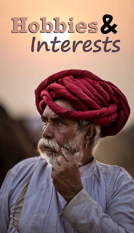 Hobbies & Interests activities in pushkar