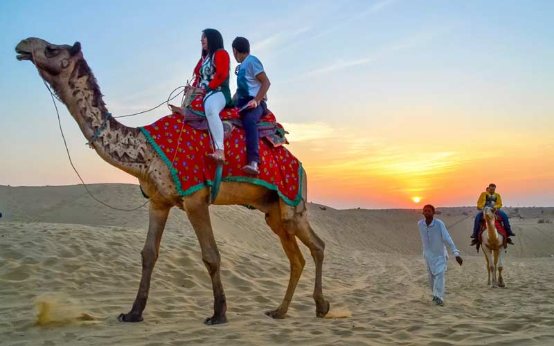 Jaisalmer Sightseeing with Guide Desert Dinner Camel safari