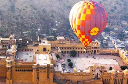 Montgolfière au Rajasthan