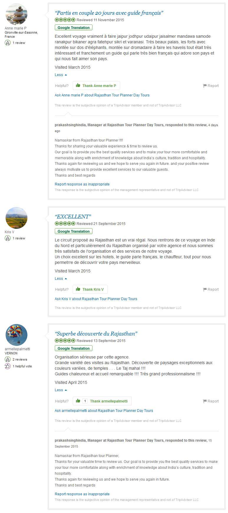 Rajasthan Reviews from our TripAdvisor